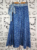 Blockprint Wrap Skirt - Maxi